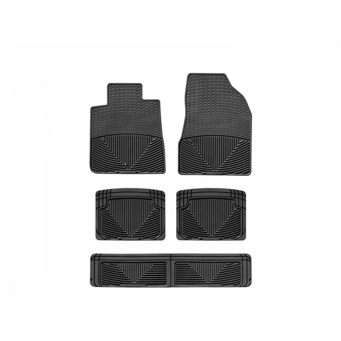 Weathertech® - All-Weather 1st, 2nd & 3rd Row Black Floor Mats for Models with 2nd Row Floor Console