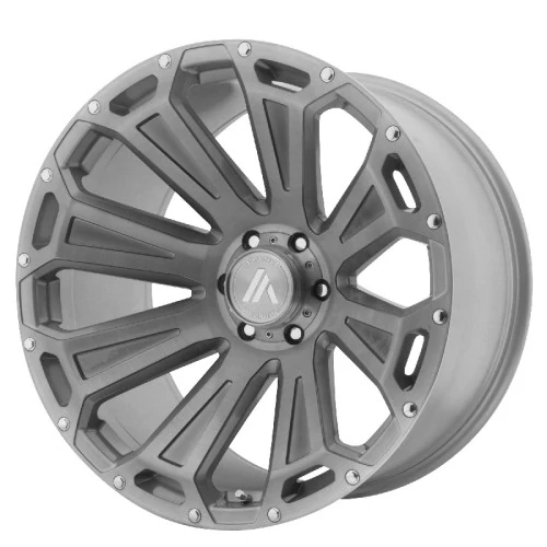 Asanti Wheels® - AB813 CLEAVER Titanium with Brushed Face (20"x10", Offset: -12 mm, Bolt Pattern: 6x139.7, Hub Bore: 78.1 mm)