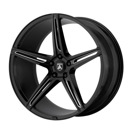 Asanti Wheels® - ABL-22 ALPHA-5 Gloss Black with Milled Accents (20"x10.5", Offset: 20 mm, Bolt Pattern: Blank, Hub Bore: 72.56 mm)