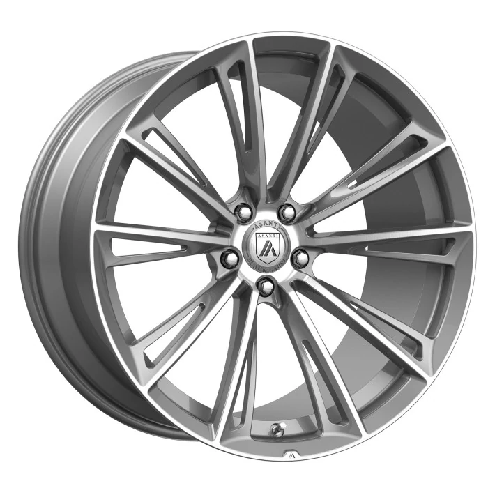 Asanti Wheels® - ABL-30 CORONA 5 TRUCK Titanium with Brushed Face (22"x10.5", Offset: 35 mm, Bolt Pattern: 5x120.65, Hub Bore: 74.1 mm)