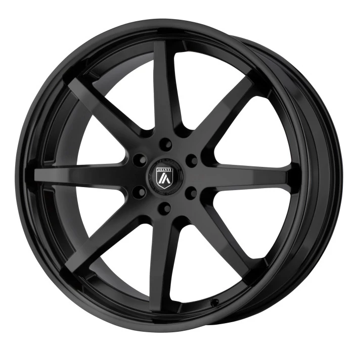 Asanti Wheels® - ABL-32 KAISER Satin Black with Gloss Black Lip (22"x9.5", Offset: 30 mm, Bolt Pattern: 5x120.65, Hub Bore: 74.1 mm)