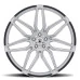 Asanti Wheels® - ABL-11 SIRIUS Silver with Brushed Face and Carbon Fiber Inserts (20"x10.5", Offset: 38 mm, Bolt Pattern: Blank, Hub Bore: 72.56 mm)