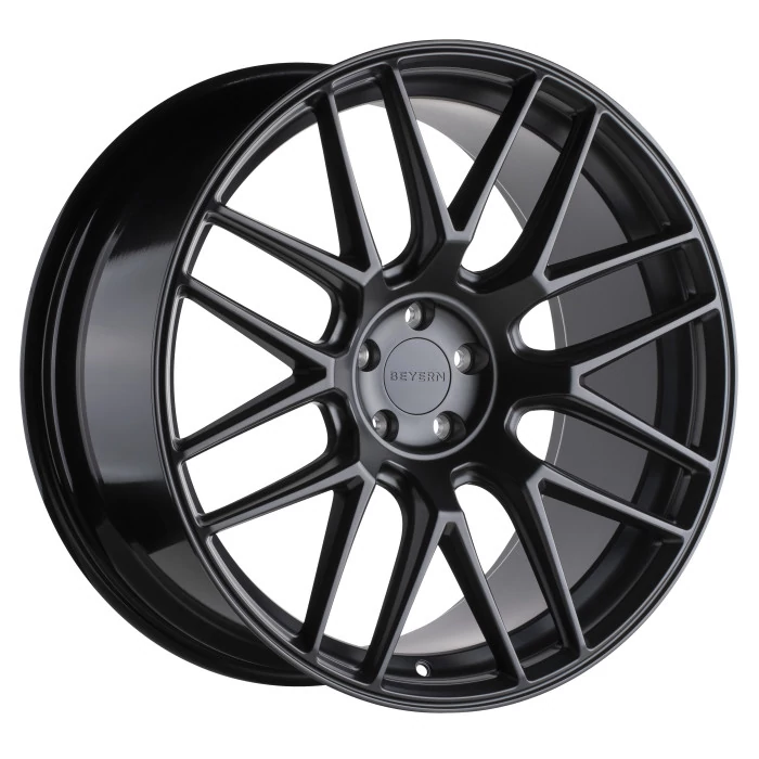 Beyern® - AUTOBAHN Matte Black (20"x9", Offset: 25 mm, Bolt Pattern: 5x112, Hub Bore: 66.56 mm)