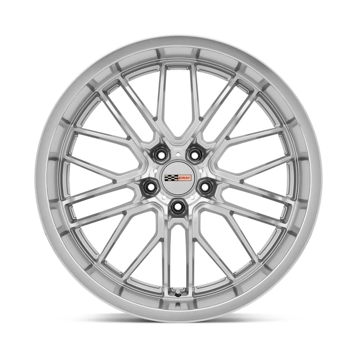 Cray® - EAGLE Silver with Mirror Cut Face and Lip (18"x9", Offset: 50 mm, Bolt Pattern: 5x120.65, Hub Bore: 70.3 mm)