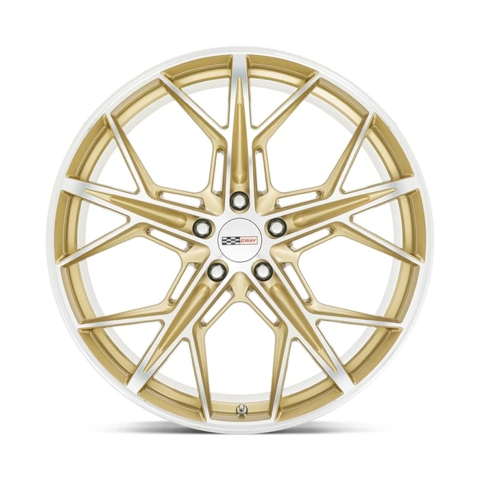 Cray® - HAMMERHEAD Gloss Gold with Mirror Cut Face (20"x9", Offset: 38 mm, Bolt Pattern: 5x120.65, Hub Bore: 67.06 mm)