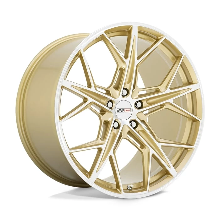 Cray® - HAMMERHEAD Gloss Gold with Mirror Cut Face (20"x9", Offset: 38 mm, Bolt Pattern: 5x120.65, Hub Bore: 67.06 mm)