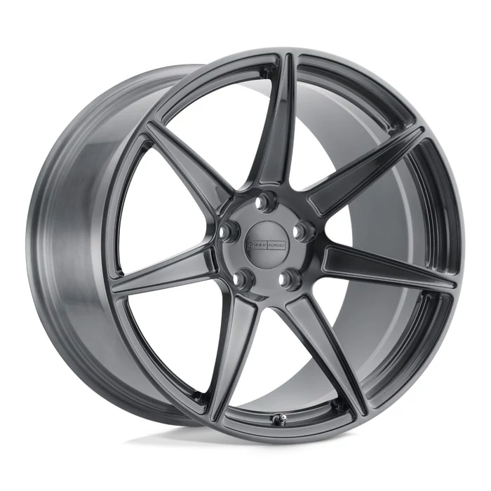 Cray® - ISURUS Gunmetal with Brushed Face (20"x10", Offset: 37 mm, Bolt Pattern: 5x120.65, Hub Bore: 70.3 mm)