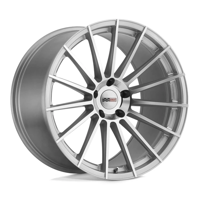Cray® - MAKO Silver with Mirror Cut Face (20"x9", Offset: 38 mm, Bolt Pattern: 5x120.65, Hub Bore: 67.06 mm)