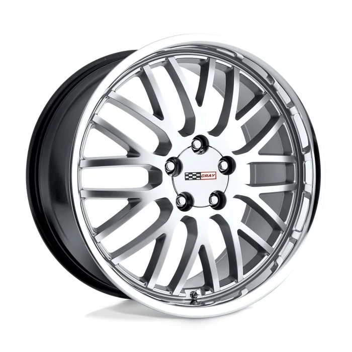 Cray® - MANTA Hyper Silver with Mirror Cut Lip (19"x10.5", Offset: 65 mm, Bolt Pattern: 5x120.65, Hub Bore: 70.3 mm)