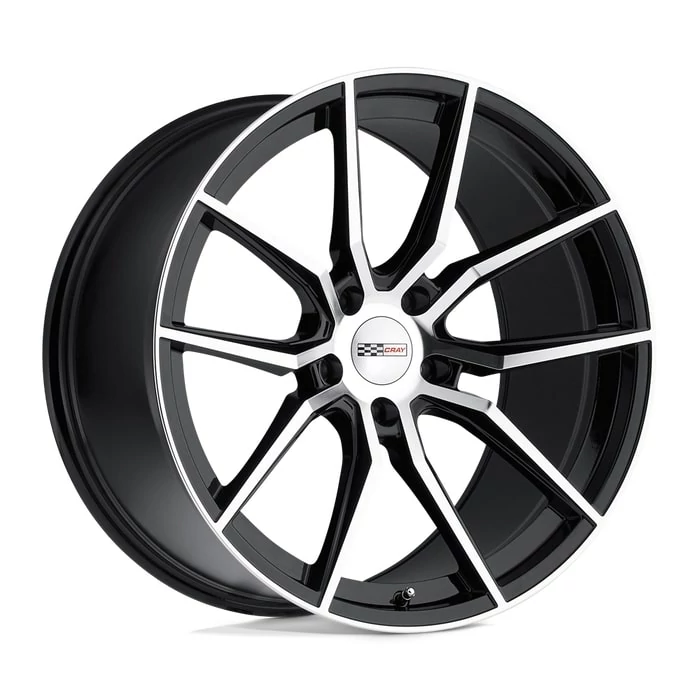 Cray® - SPIDER Gloss Black with Mirror Cut Face (20"x12", Offset: 52 mm, Bolt Pattern: 5x120.65, Hub Bore: 67.06 mm)