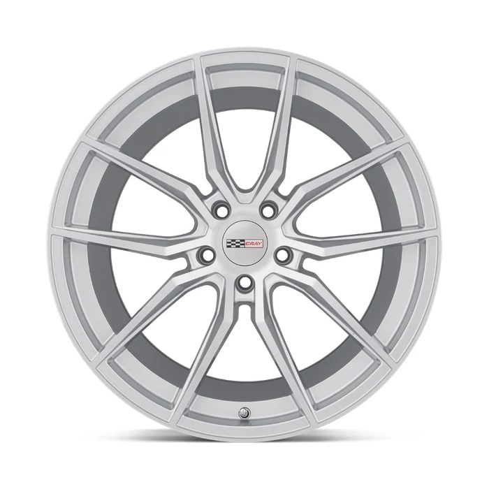 Cray® - SPIDER Silver with Mirror Cut Face (20"x10.5", Offset: 65 mm, Bolt Pattern: 5x120.65, Hub Bore: 70.3 mm)