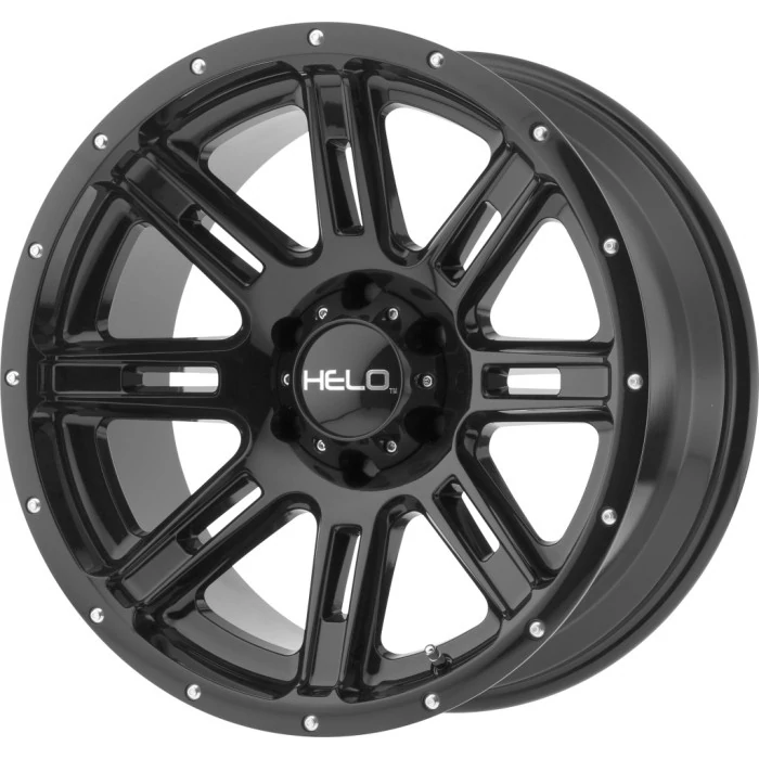 Helo Wheels® - HE900 Gloss Black (20"x9", Offset: 0 mm, Bolt Pattern: 6x135, Hub Bore: 87.1 mm)