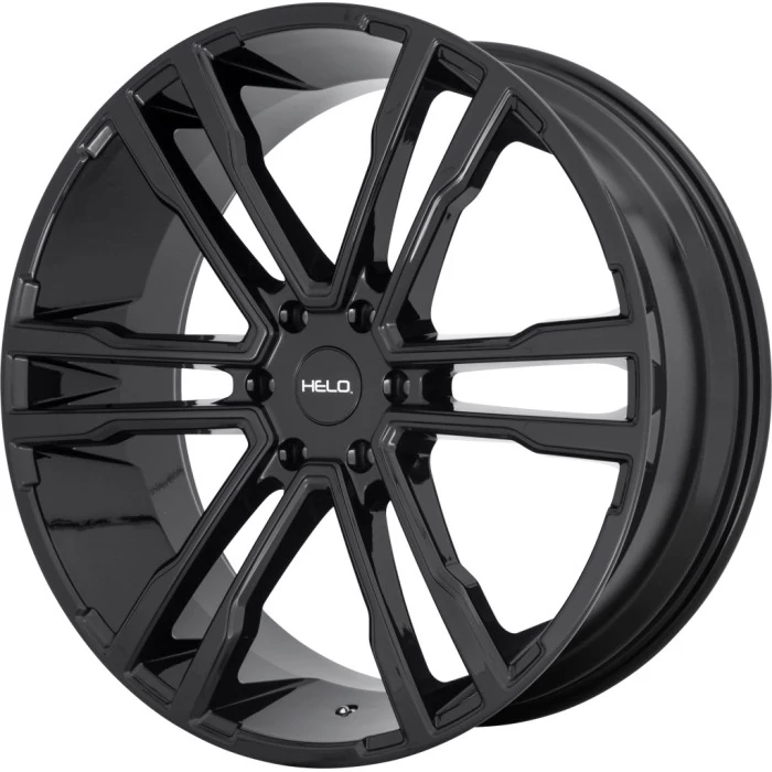 Helo Wheels® - HE918 Gloss Black (24"x9.5", Offset: 30 mm, Bolt Pattern: 6x135, Hub Bore: 87.1 mm)