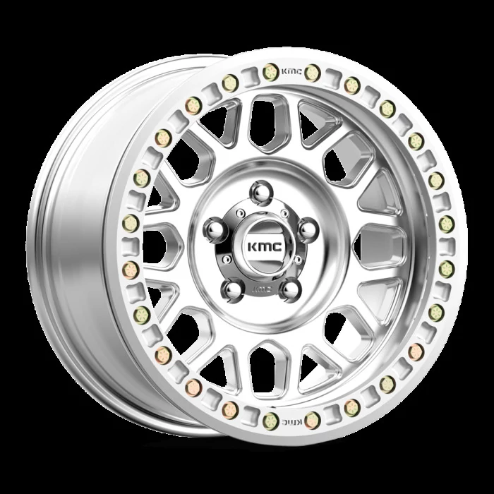 KMC Wheels® - KM234 GRENADE DESERT BEADLOCK Machined (17"x8.5", Offset: 0 mm, Bolt Pattern: Blank, Hub Bore: 108 mm)
