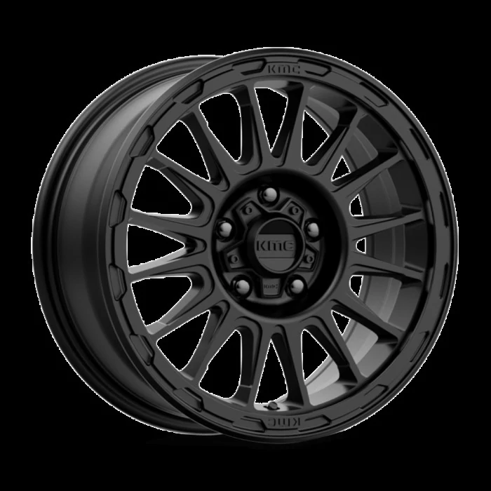 KMC Wheels® - KM542 IMPACT Satin Black (17"x8.5", Offset: 0 mm, Bolt Pattern: 5x127, Hub Bore: 71.5 mm)