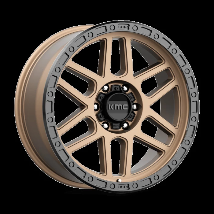 KMC Wheels® - KM544 MESA Matte Bronze with Black Lip (20"x9", Offset: 0 mm, Bolt Pattern: 5x127, Hub Bore: 71.5 mm)