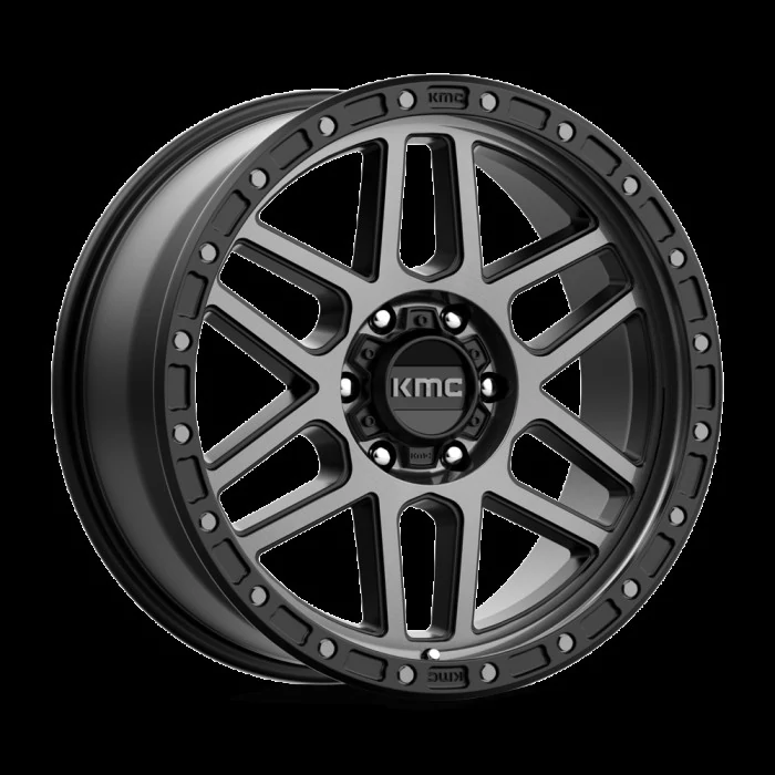 KMC Wheels® - KM544 MESA Satin Black with Gray Tint (20"x9", Offset: 0 mm, Bolt Pattern: 5x127, Hub Bore: 71.5 mm)