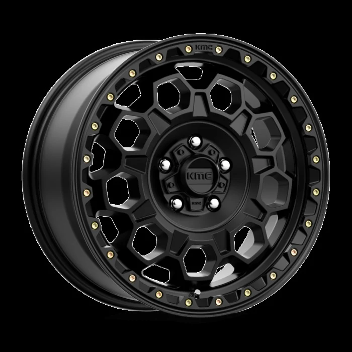 KMC Wheels® - KM545 TREK Satin Black (17"x8", Offset: 35 mm, Bolt Pattern: 6x139.7, Hub Bore: 100.3 mm)