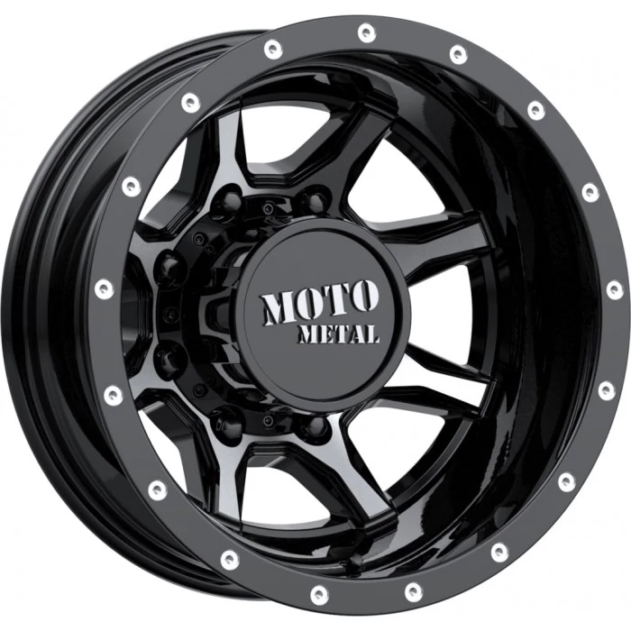 Moto Metal - MO995 Gloss Black Machined - Rear (17" X 6.50" ,Offset : -155 ,Bolt Pattern : 8" X 200" ,Hub Bore : 142.00Mm)