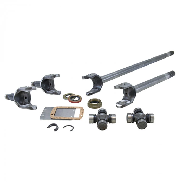 Yukon Gear & Axle® - Yukon Front 4340 Chrome-Moly Axle Replacement Kit For 74-79 Wagoneer Disc Brakes Spicer U-Joints