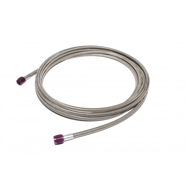 ZEX® - 2 ft Long -3AN Braided Hose with Purple Ends
