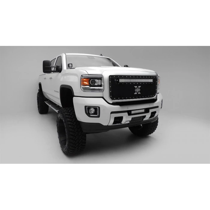ZROADZ® - Front Bumper Center LED Kit with 12" LED Straight Double Row Light Bar and Universal Wiring Harness