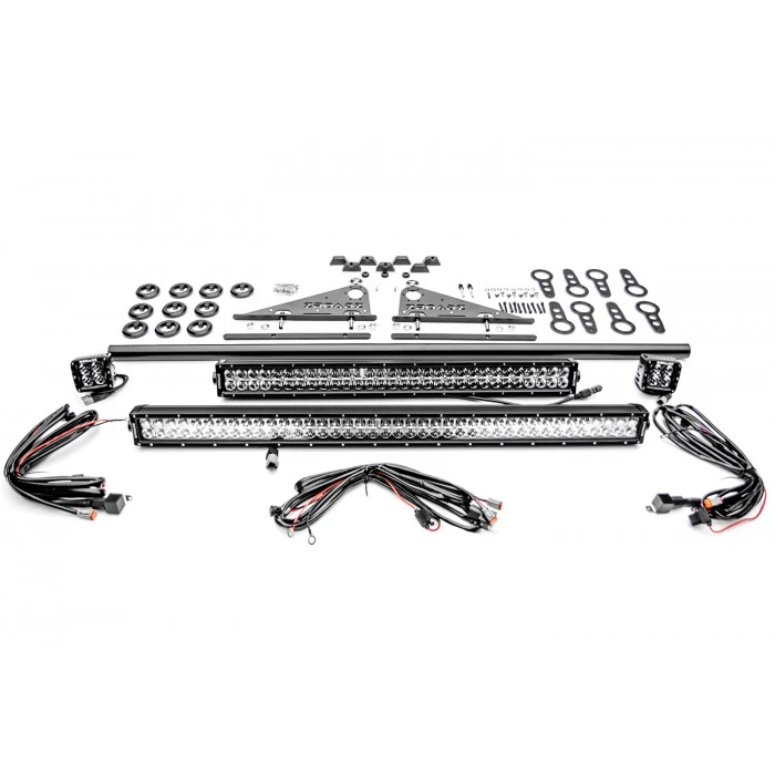 ZROADZ® - Modular Rack LED Kit with 30", 20" Straight Double Row Light Bars and 3" LED Pod Lights