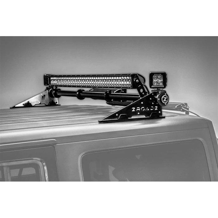 ZROADZ® - Modular Rack LED Light Bar Bracket, Adjustable, Mounts Up To Various Size LED Light Bars