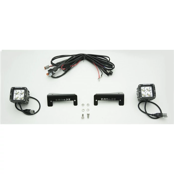 ZROADZ® - Tail Light Top LED Kit with 3" LED Pod Lights and Universal Wiring Harness