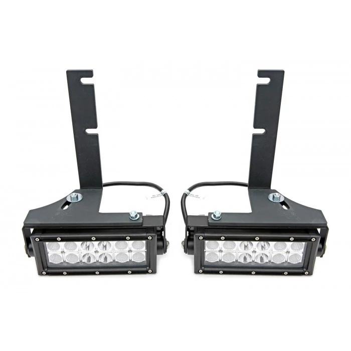 ZROADZ® - Rear Bumper LED Kit with 6" LED Straight Double Row Light Bars and Universal Wiring Harness